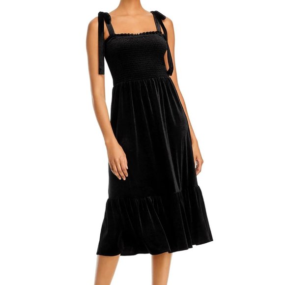 Lucy Paris - Womens Tie Shoulder Calf Midi Dress - Picture 1 of 2